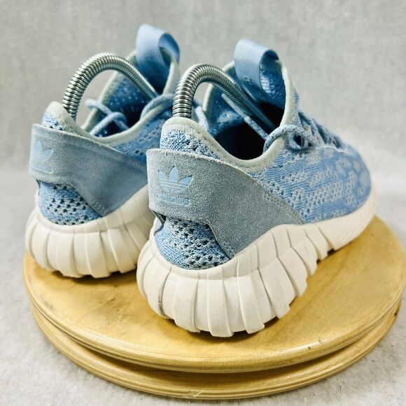 adidas Tubular Doom Sock J 'Easy Light Blue' Knit Pk Shoes Youth Boys Girls 5.5 - Picture 6 of 8